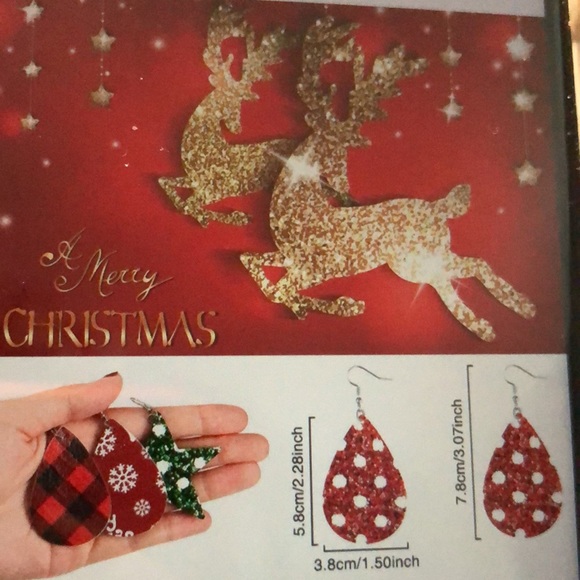 Christmas earrings  NEW 🤩New Year’s or Christmas - Picture 12 of 16